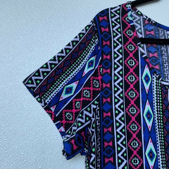 Eyeshadow Women Blouse 18/20 W Long Tunic Short Sl - Picture 4 of 8
